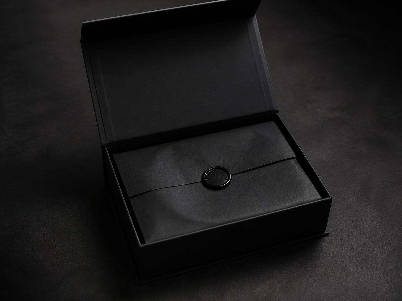 The piece arrives sealed